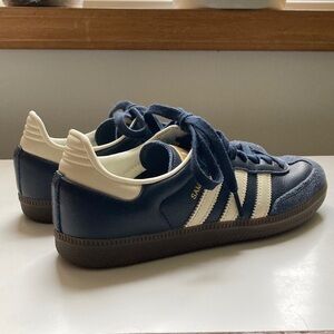 Adidas Samba Navy and Cream